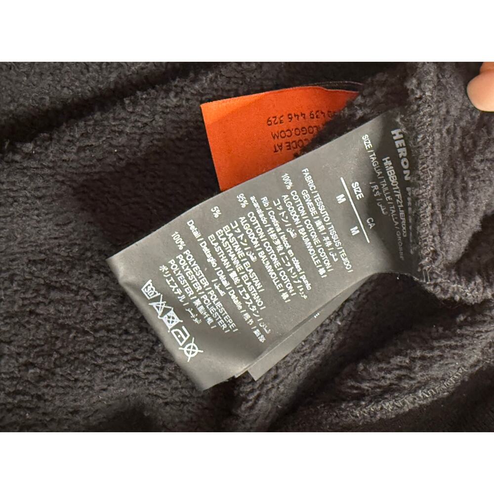 Heron Preston HP Black Spray Globe Hoodie Mens Size M Retail $595 - Picture 6 of 13